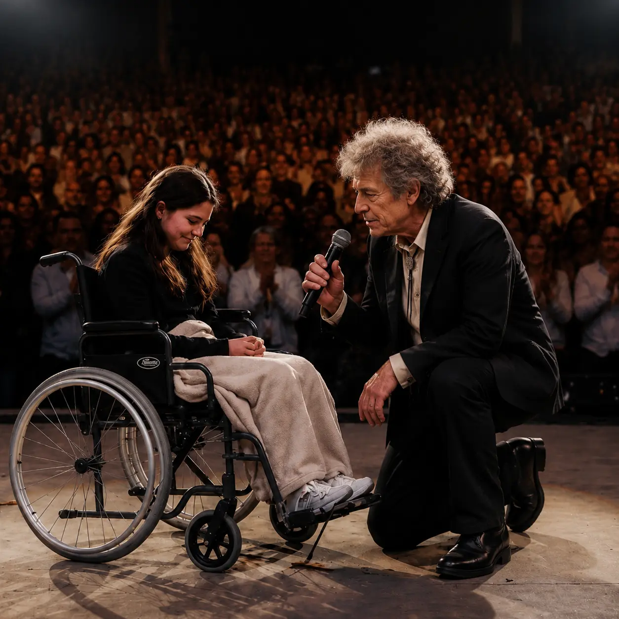 20,000 HEARTS STOPPED — FOR A GIRL IN A WHEELCHAIR: THE NIGHT BOB DYLAN TURNED A CONCERT INTO SOMETH