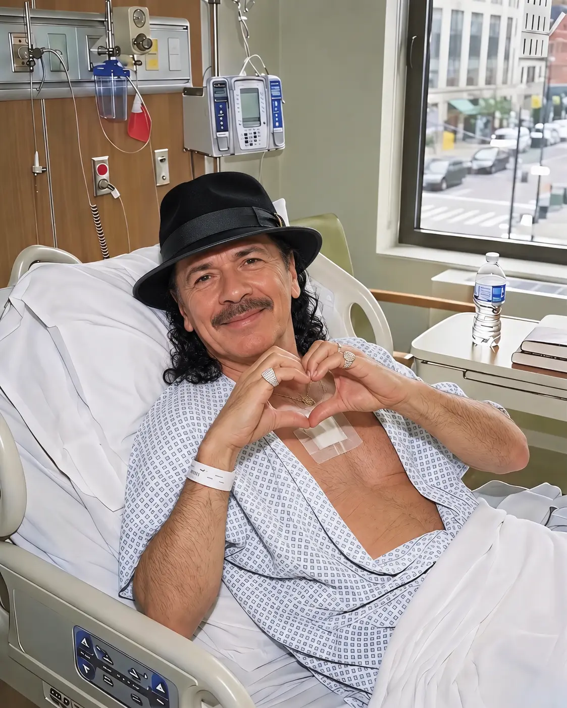 BREAKING NEWS: 10 MINUTES AGO! Carlos Santana Shares First Photo from Hospital Bed, Addressing Weeks
