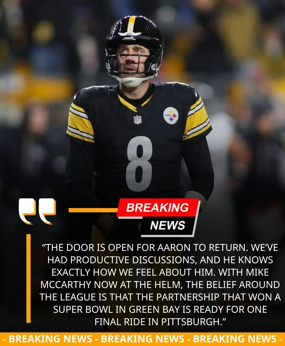 🚨BREAKING: A legendary reunion is brewing in Pittsburgh! Adam Schefter reports Aaron Rodgers is "mo