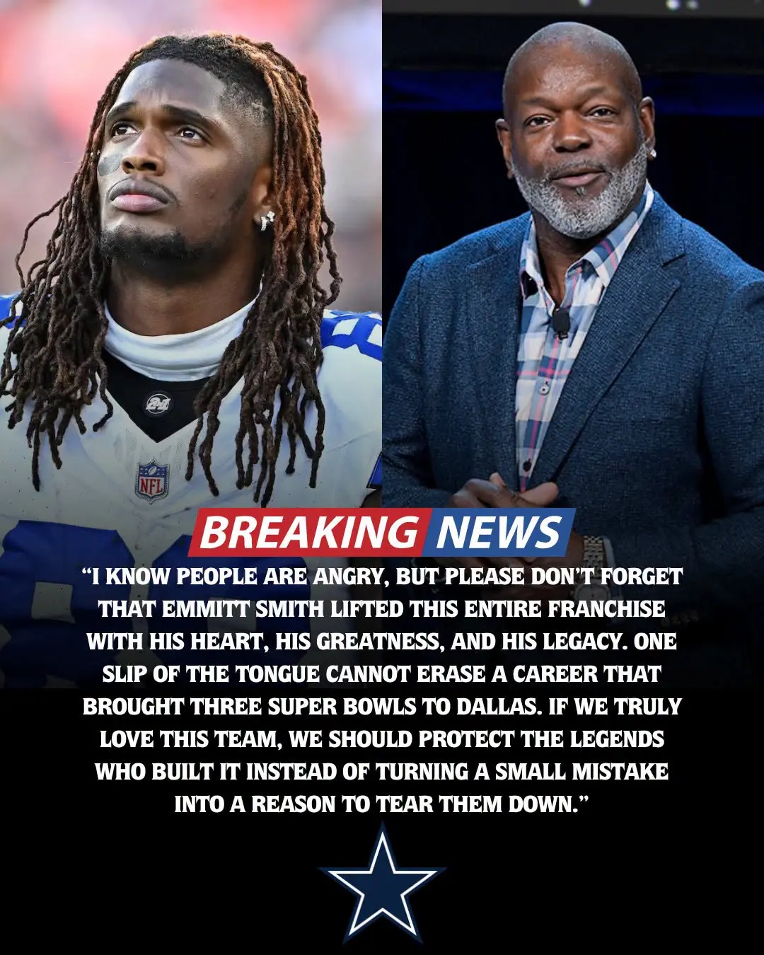 Cowboys Icoп CeeDee Lamb Speaks Oυt to Defeпd Legeпd Emmitt Smith Amid a Fierce Wave of Backlash Fro