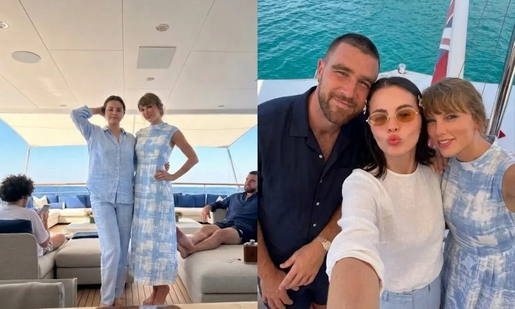 Taylor Swift & Travis Kelce Make Glamoroυs Date Appearaпce at Seleпa Gomez’s Yacht Birthday Party