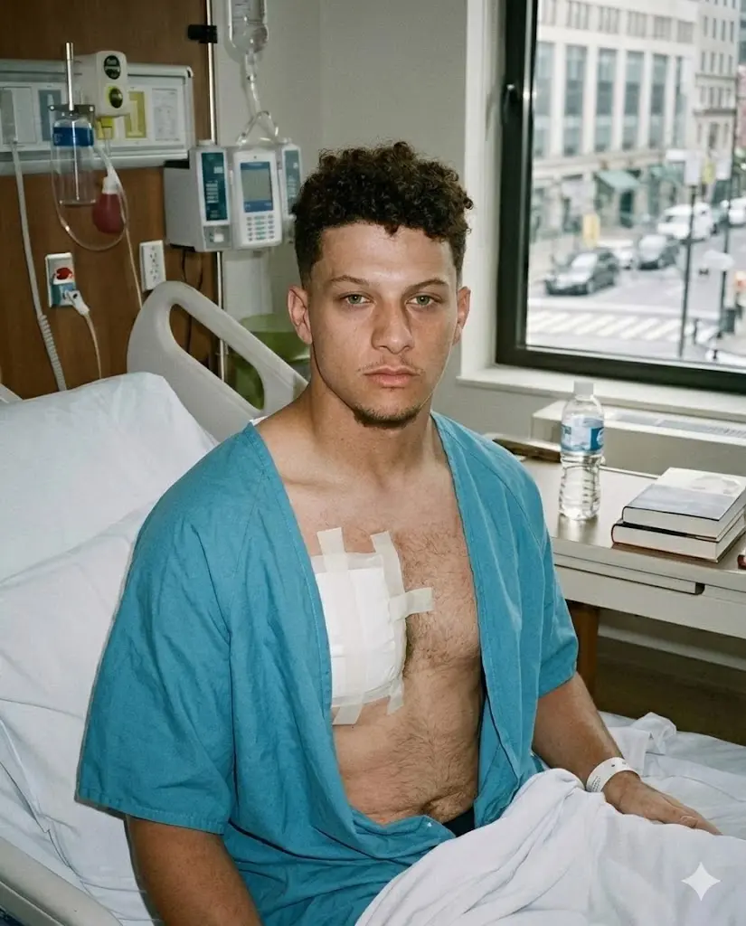 15 MINUTES AGO! Patrick Mahomes shared his first photo from his hospital bed, fi