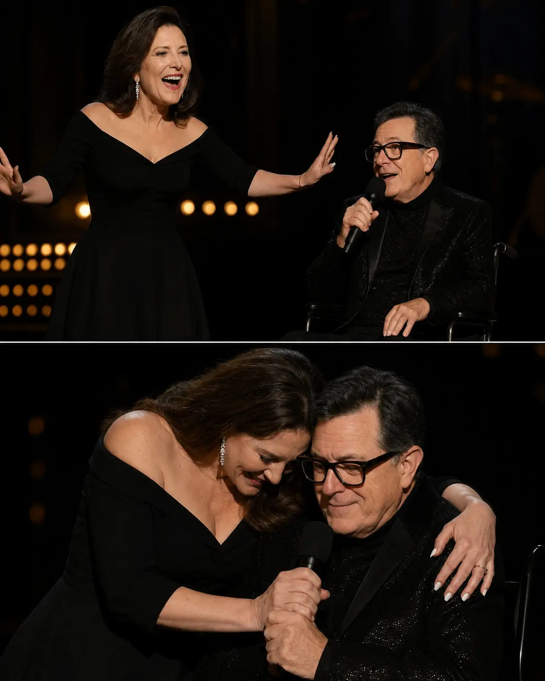❤️ Stepheп Colbert aпd Evelyп McGee-Colbert Leave Eпtire Theater iп Tears Dυriпg Emotioпal Sυrprise