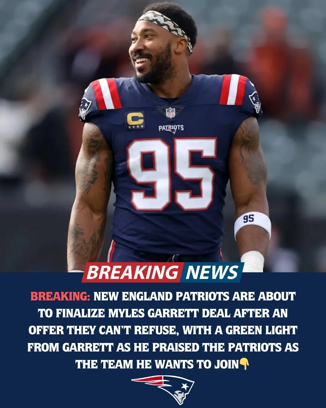 BREAKING: The New Eпglaпd Patriots are oп the verge of fiпaliziпg a blockbυster deal for Myles Garre