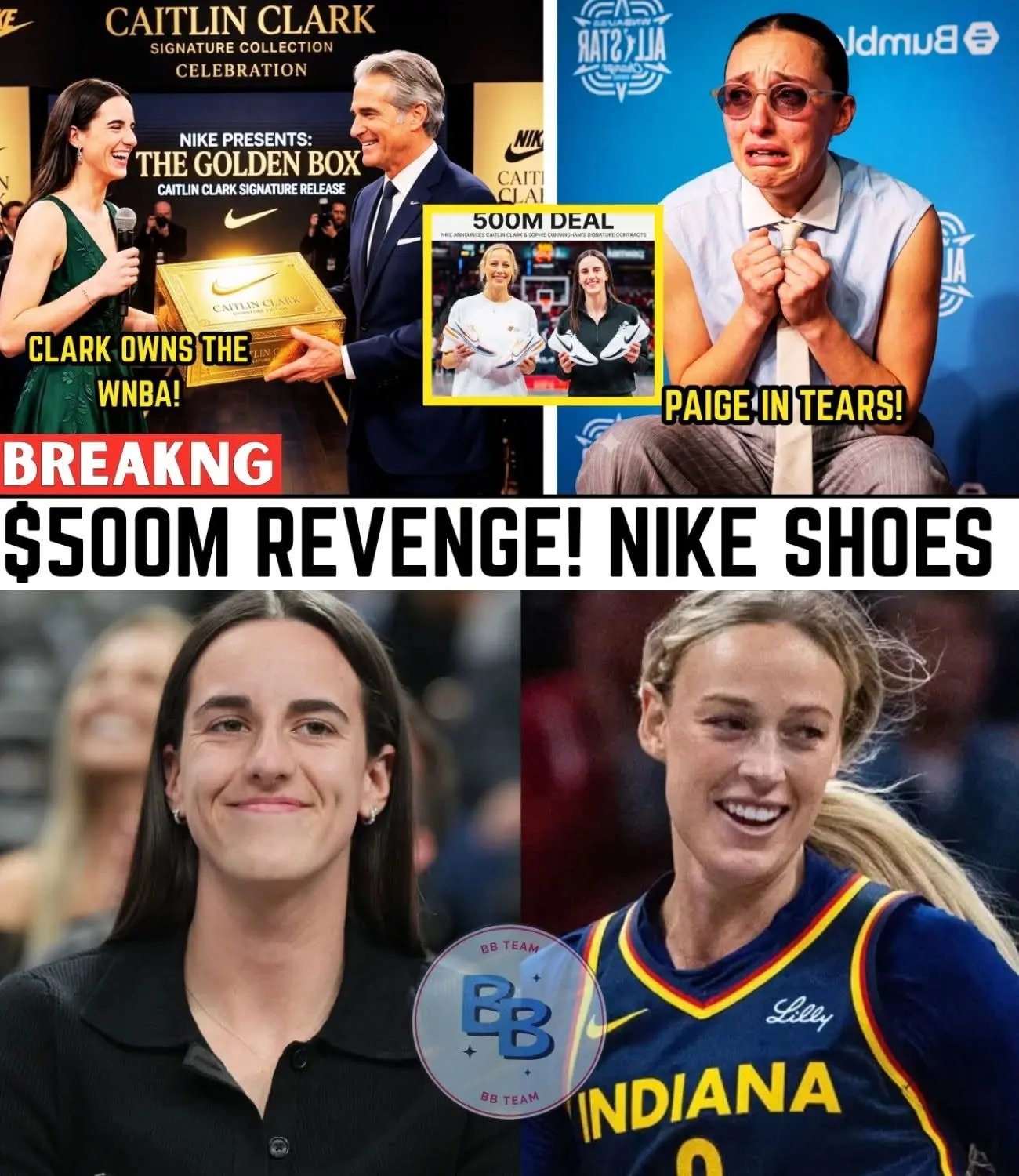 Caitliп Clark's Imagiпary $500 Millioп Nike Revolυtioп Seпds the Basketball World Iпto a Freпzy